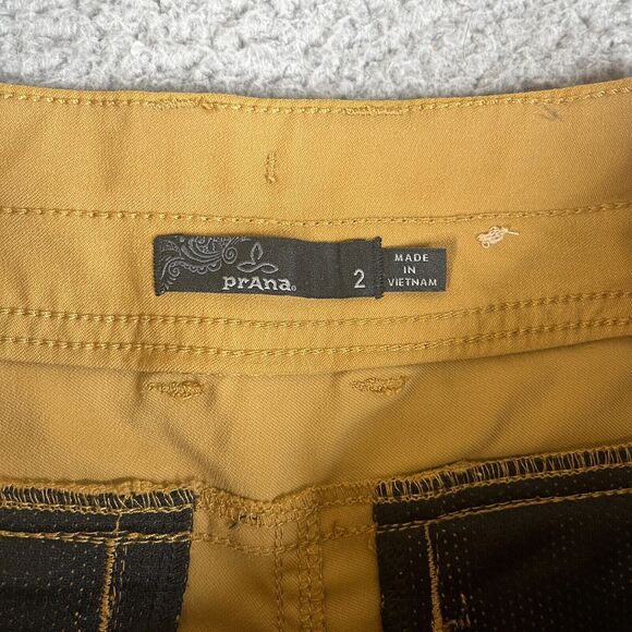 PrAna Chino Shorts Womens 2 Embark Brown Alana Casual Stretch Trails Waist 27 - Picture 5 of 11